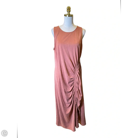 Dress Casual Maxi By Loft In Orange, Size: Xl