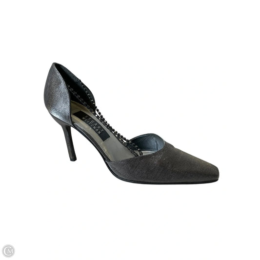 Shoes Designer By Stuart Weitzman In Silver, Size: 8