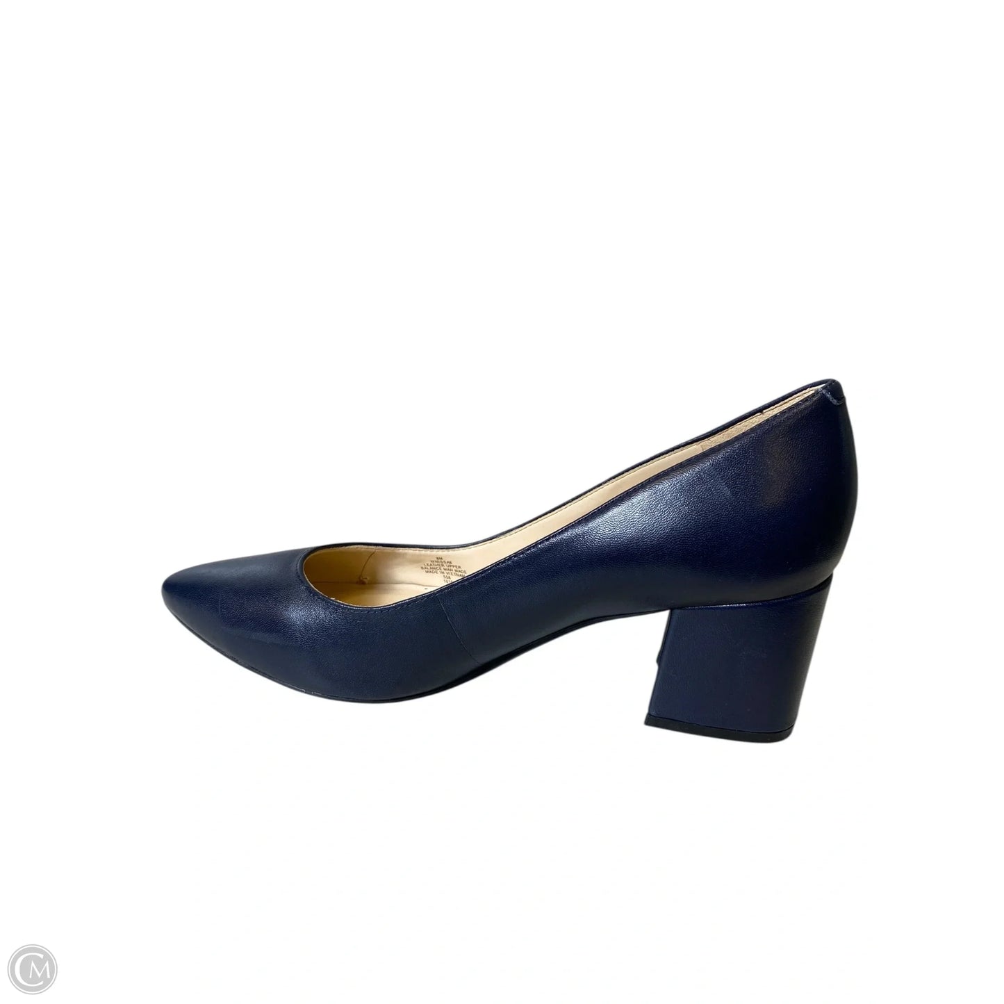 Shoes Heels Block By Nine West In Navy, Size: 8