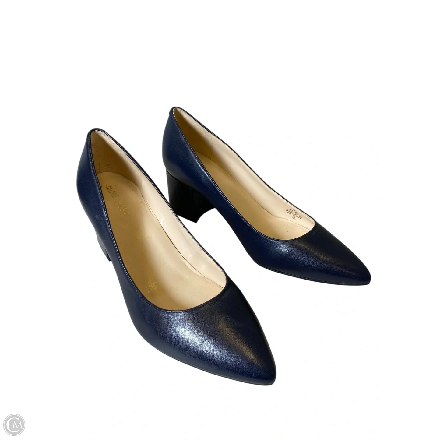 Shoes Heels Block By Nine West In Navy, Size: 8
