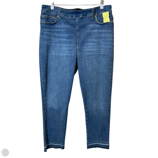 Jeans Skinny By Lysse In Blue Denim, Size: Xl