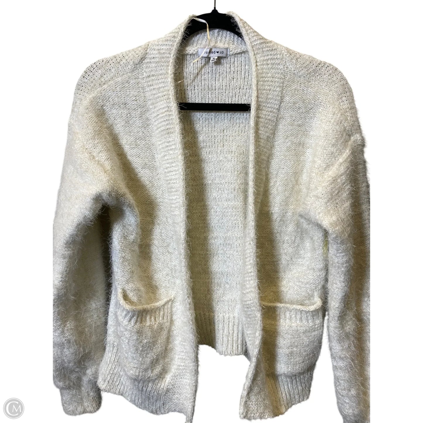Cardigan By Clothes Mentor In Cream, Size: Xs