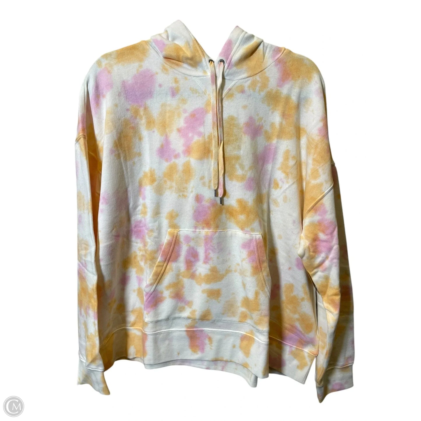 Sweatshirt Hoodie By Chaps In Tie Dye Print, Size: L