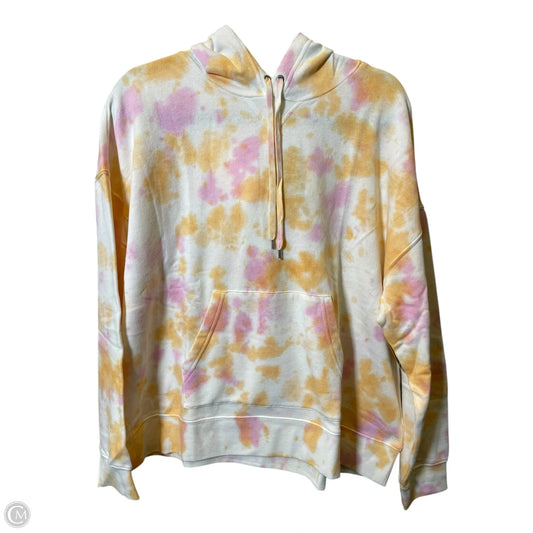 Sweatshirt Hoodie By Chaps In Tie Dye Print, Size: L