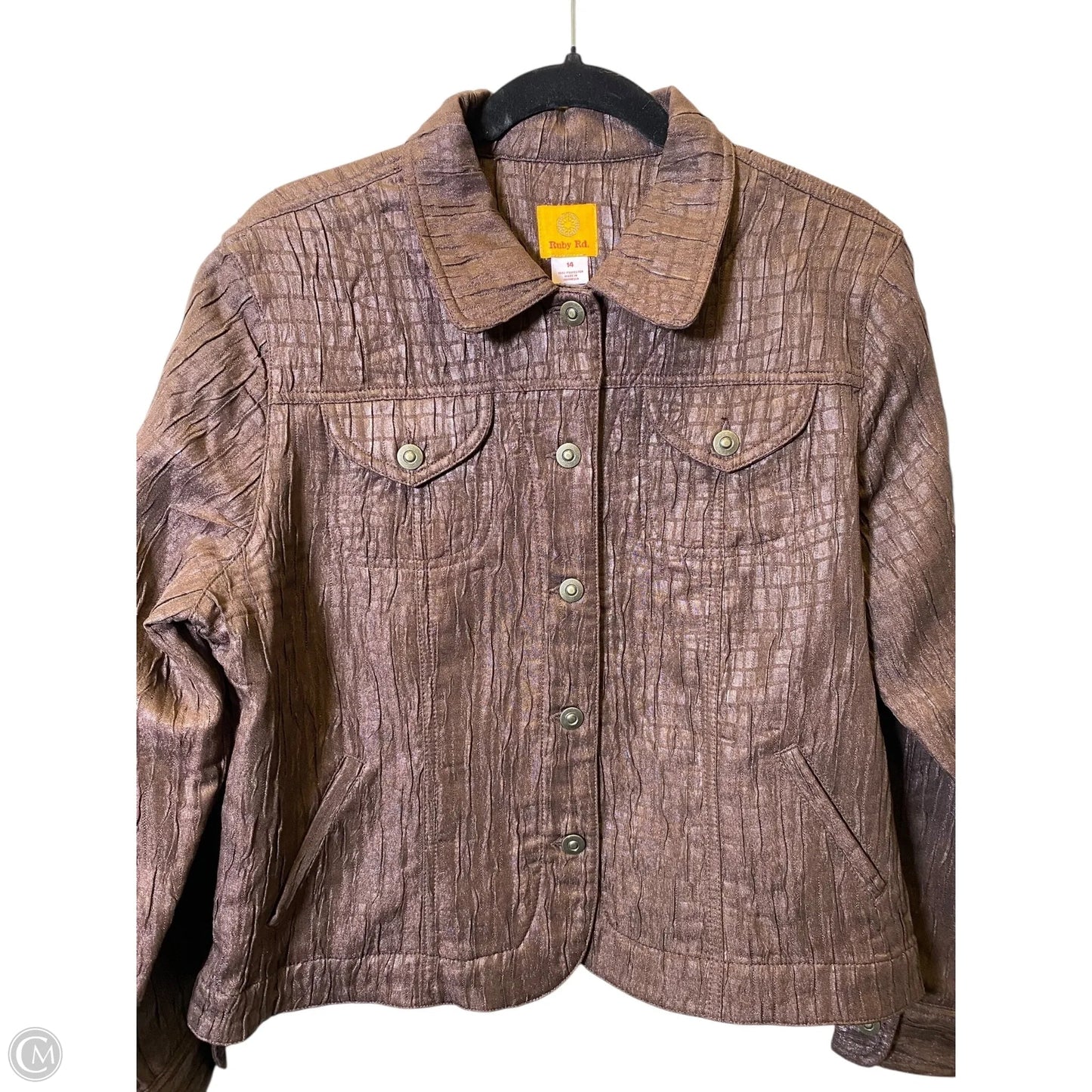 Jacket Other By Ruby Rd In Brown, Size: 14