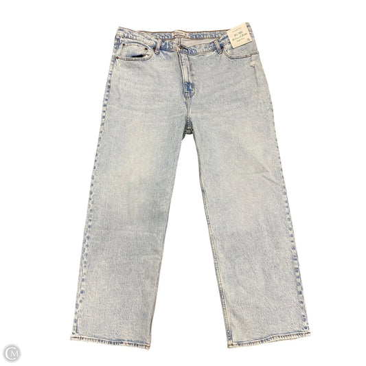 Jeans Straight By Abercrombie And Fitch In Blue Denim, Size: 18