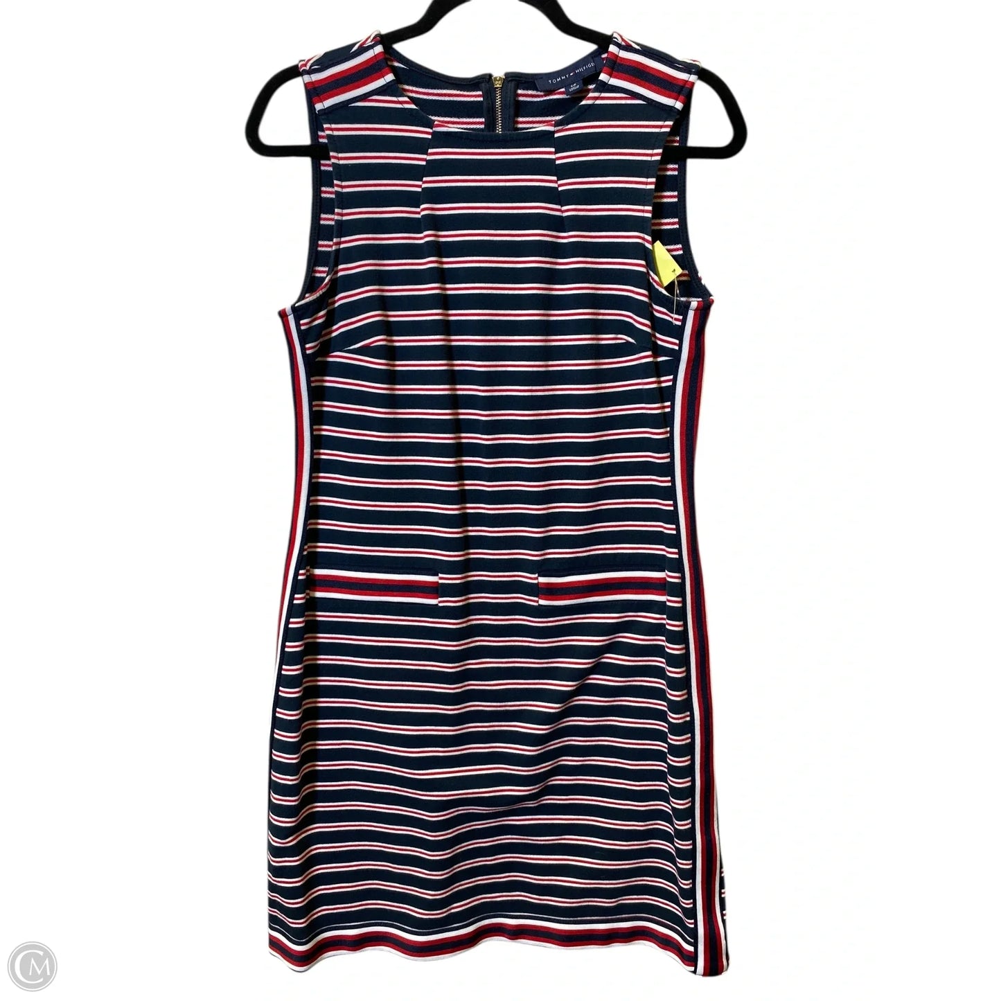 Dress Casual Midi By Tommy Hilfiger In Striped Pattern, Size: S
