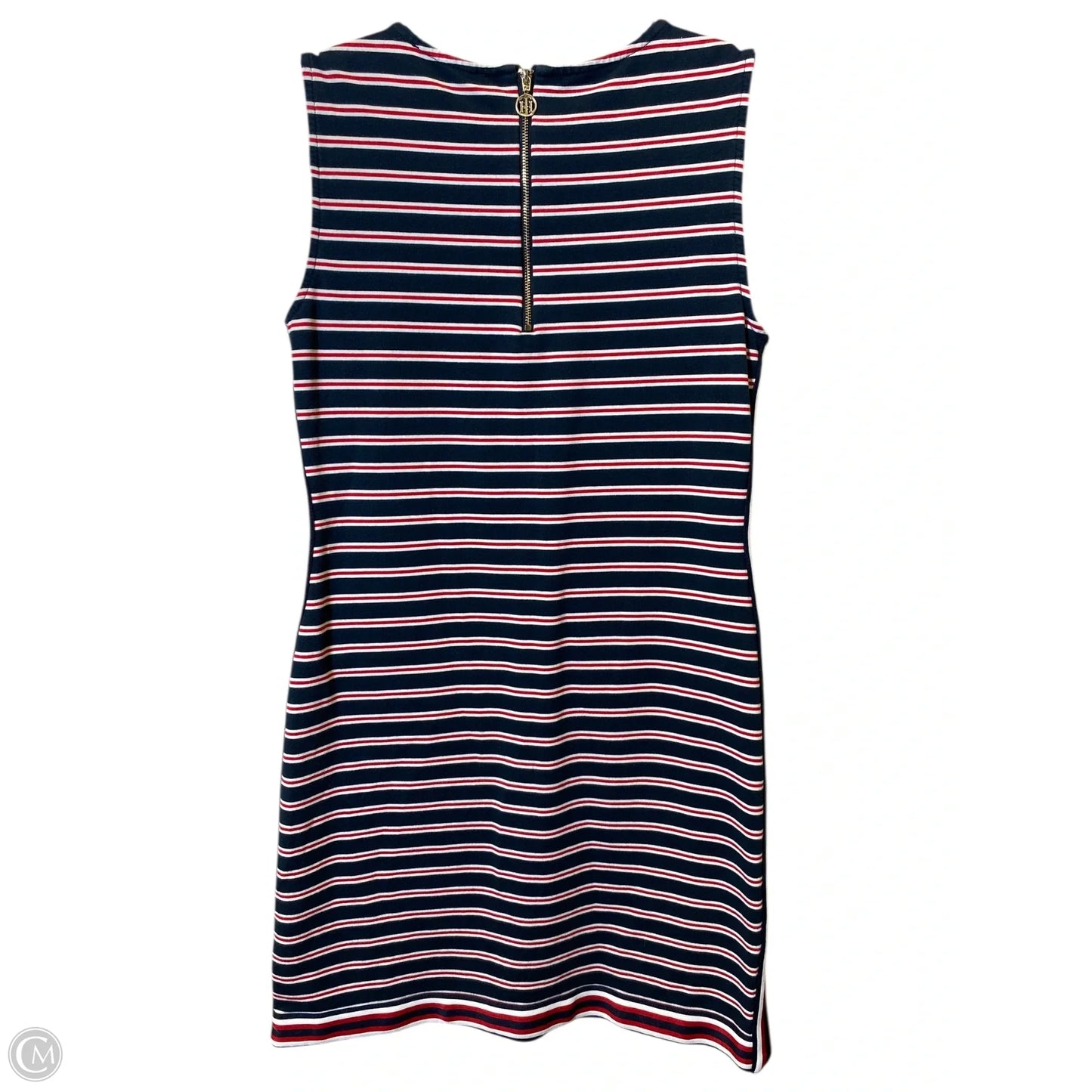 Dress Casual Midi By Tommy Hilfiger In Striped Pattern, Size: S
