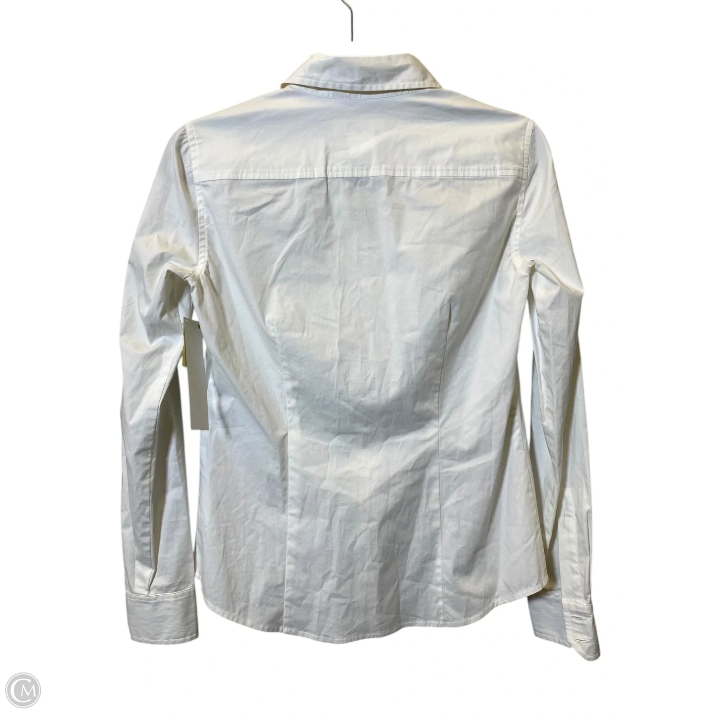 Top Long Sleeve Designer By Michael Kors In White, Size: 2