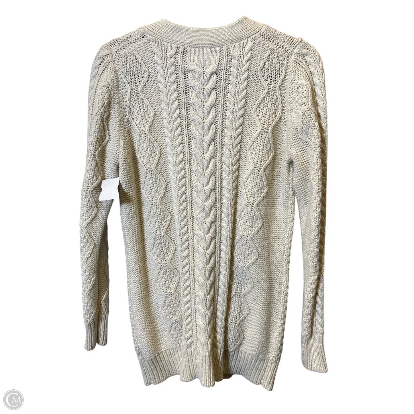 Sweater Cardigan By Jcp In Cream, Size: L
