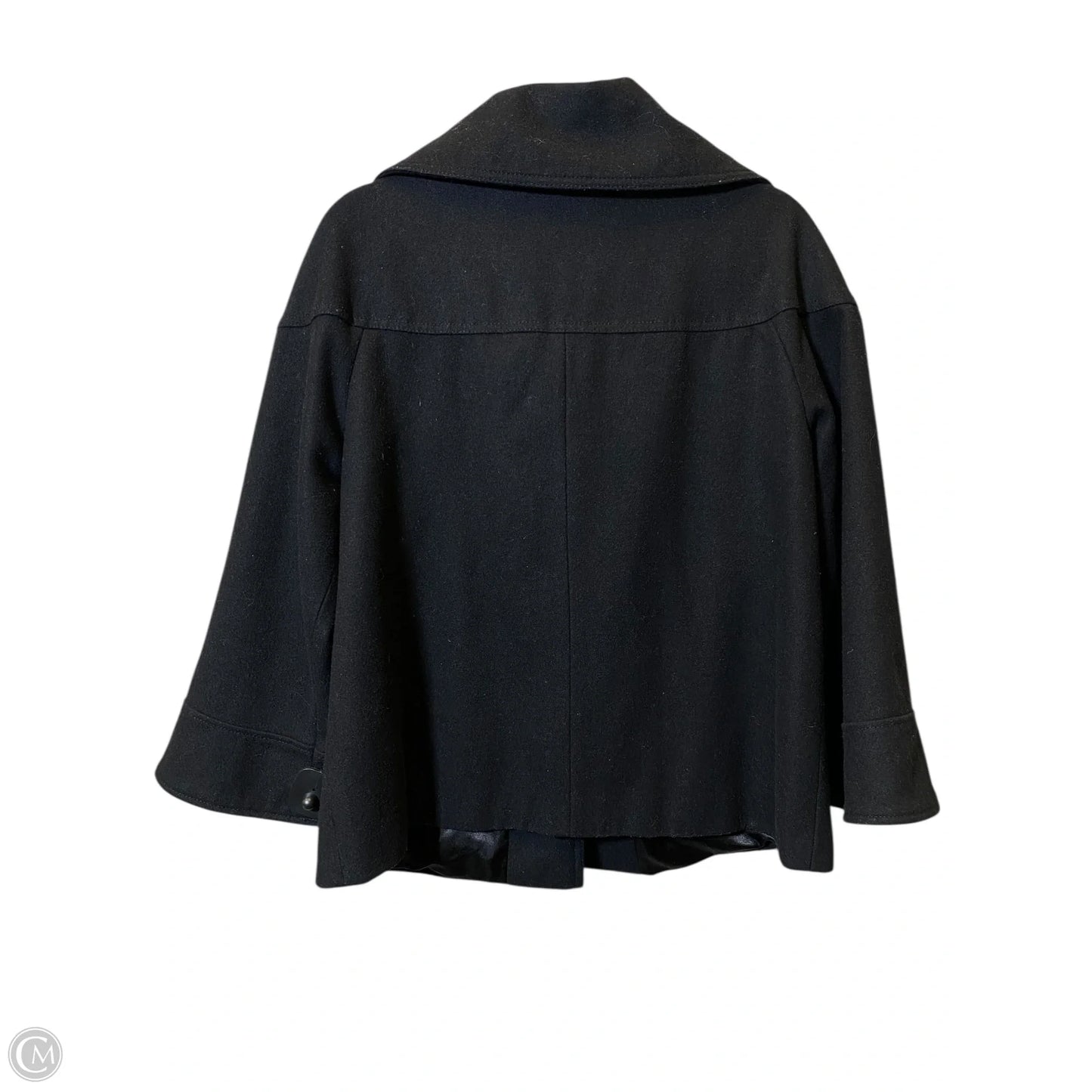 Coat Wool By Gap In Black, Size: M