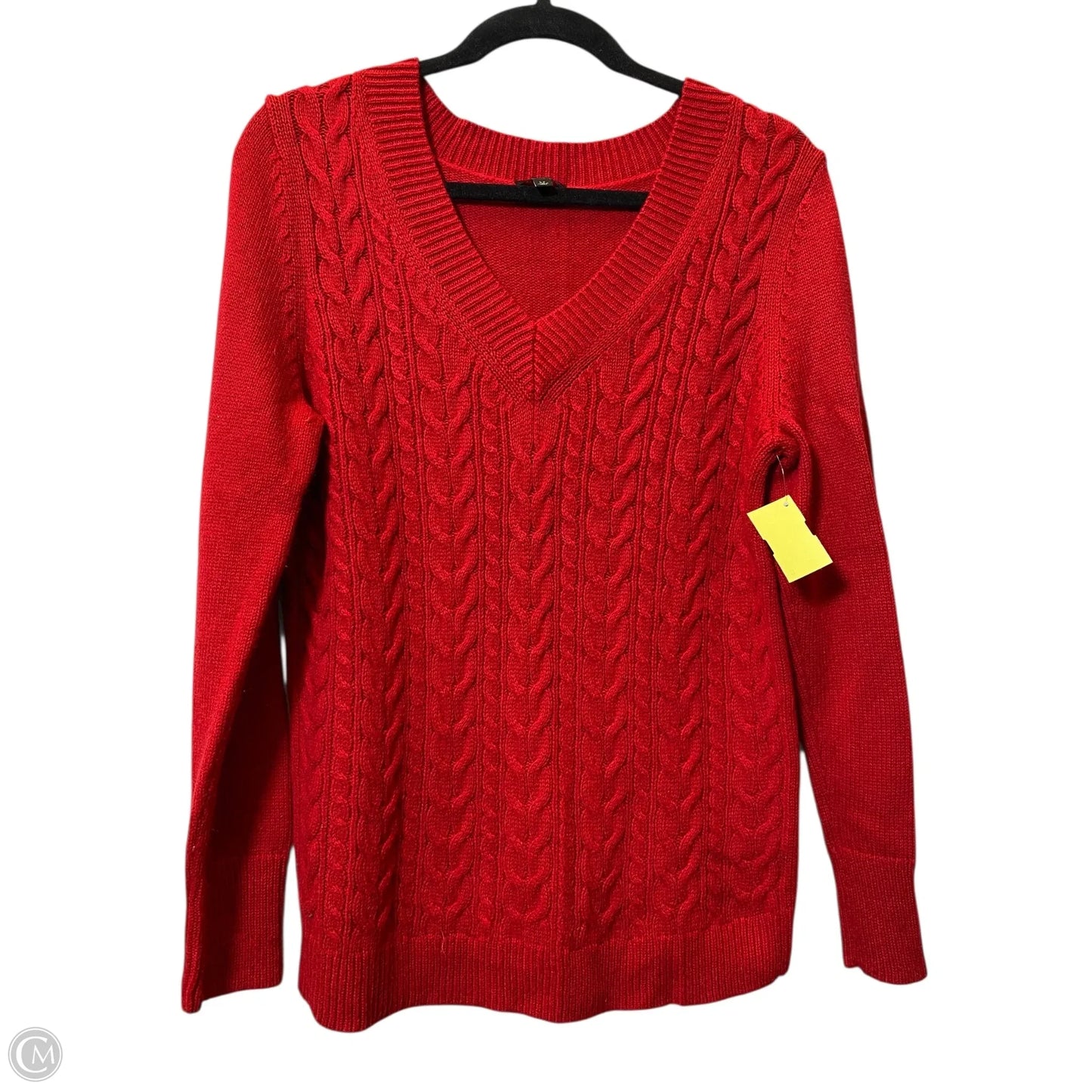 Sweater By Talbots In Red, Size: L
