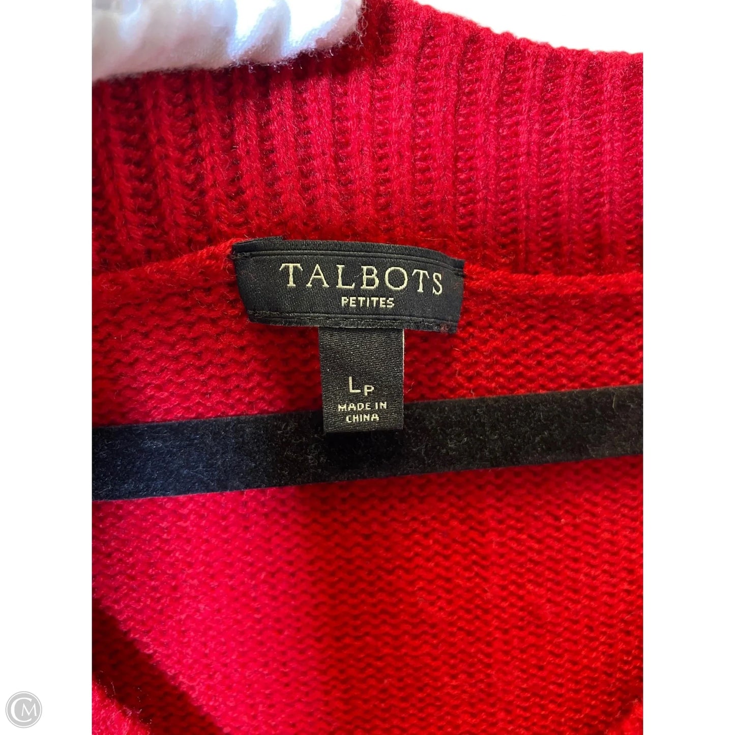 Sweater By Talbots In Red, Size: L