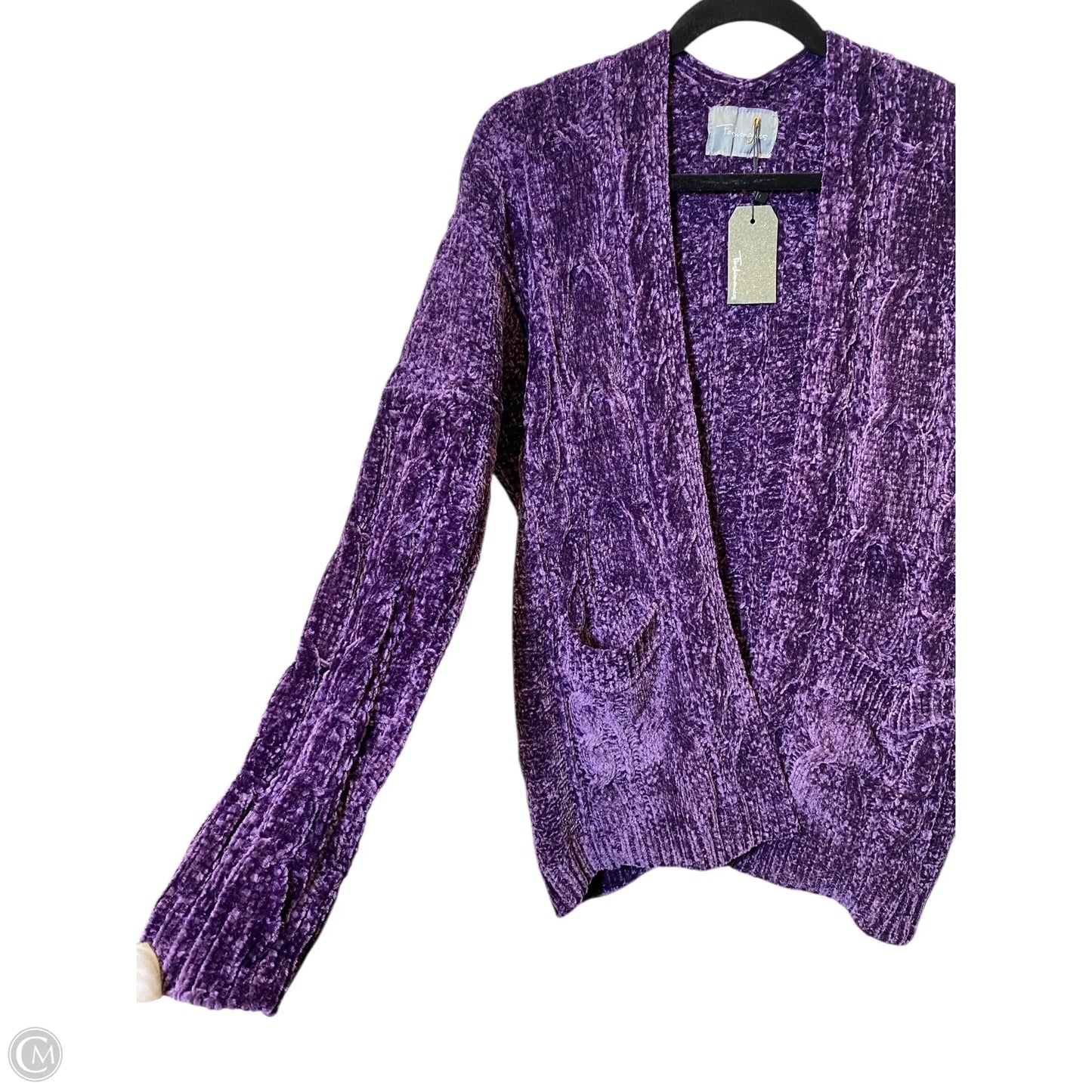 Cardigan By Fate In Purple, Size: L