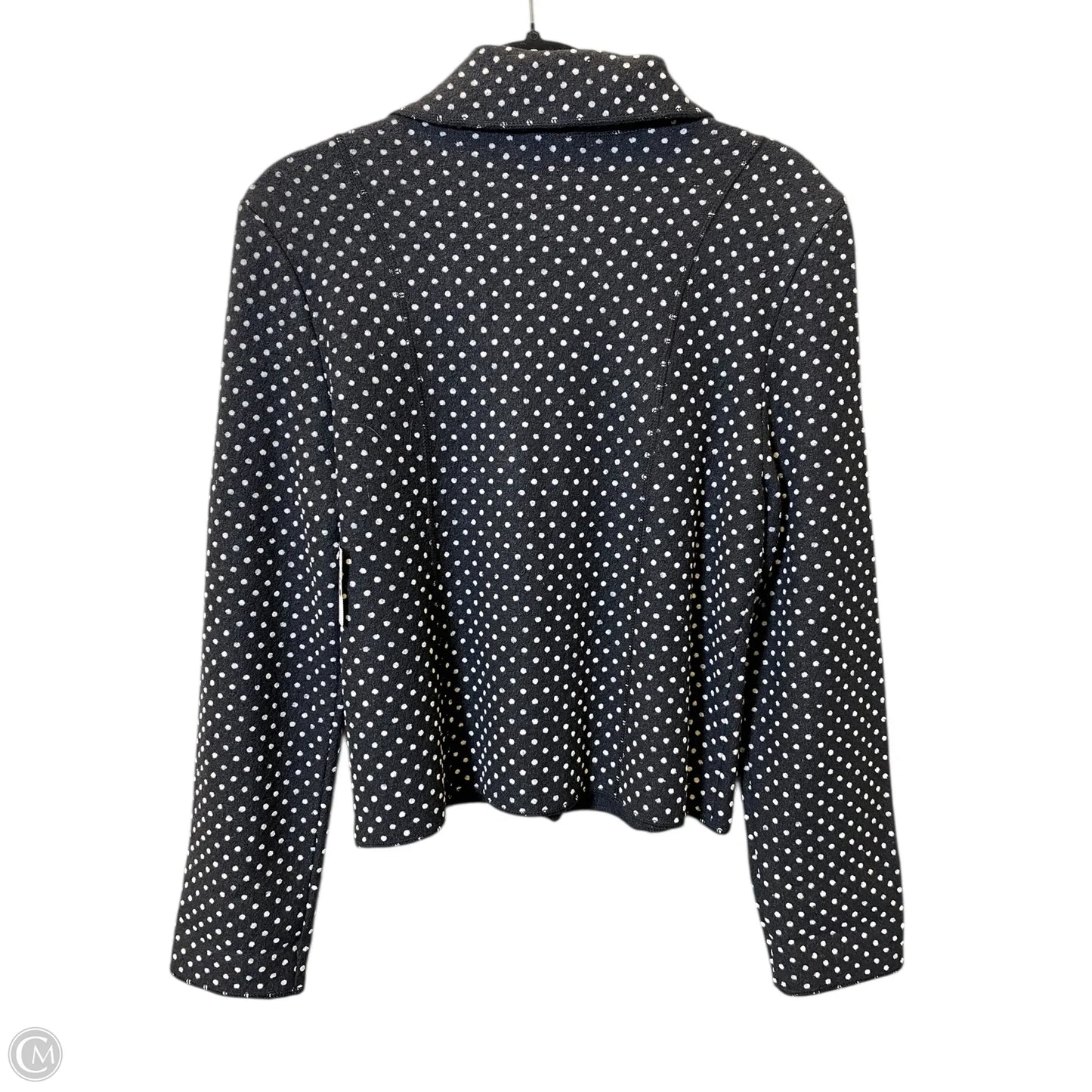 Jacket Fleece By Clothes Mentor In Polkadot Pattern, Size: M