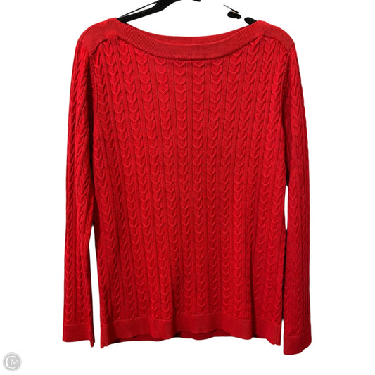 Sweater By Tommy Hilfiger In Red, Size: L