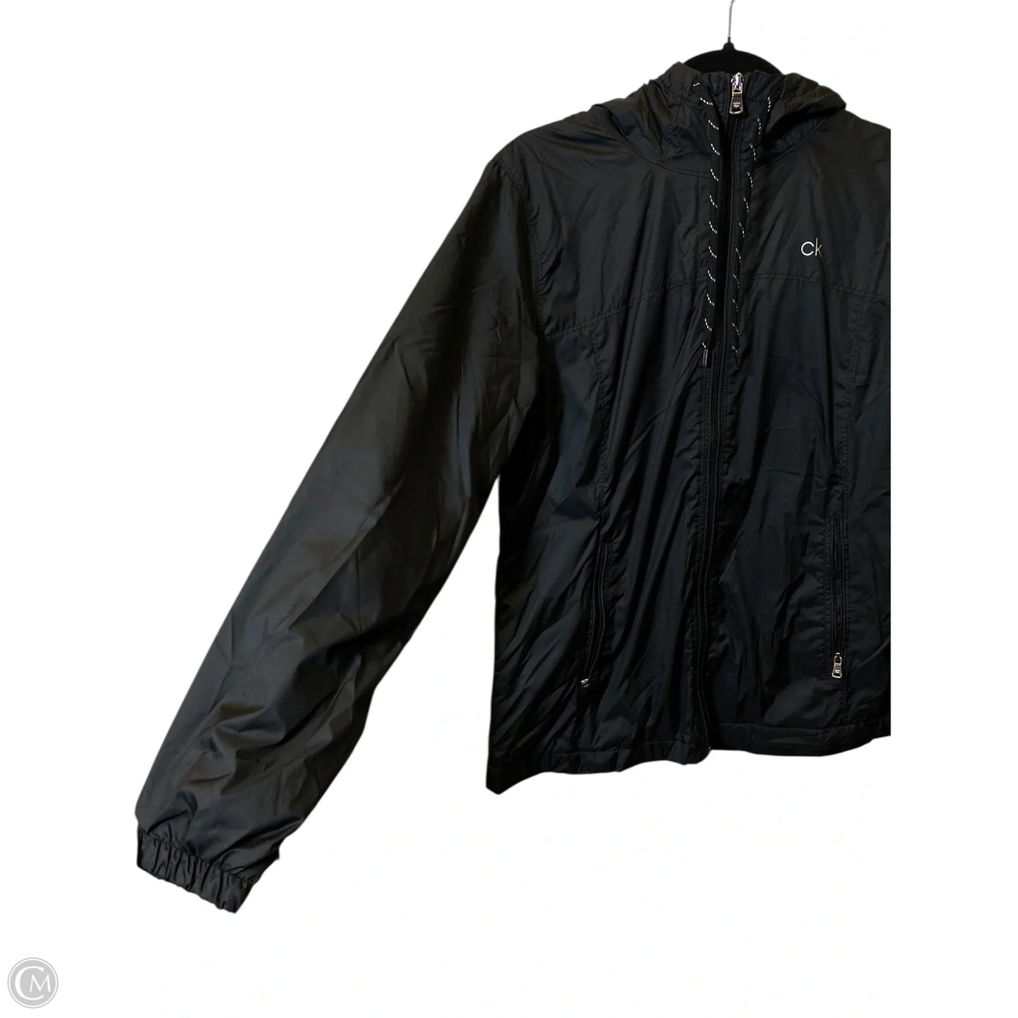 Jacket Utility By Calvin Klein In Black, Size: M