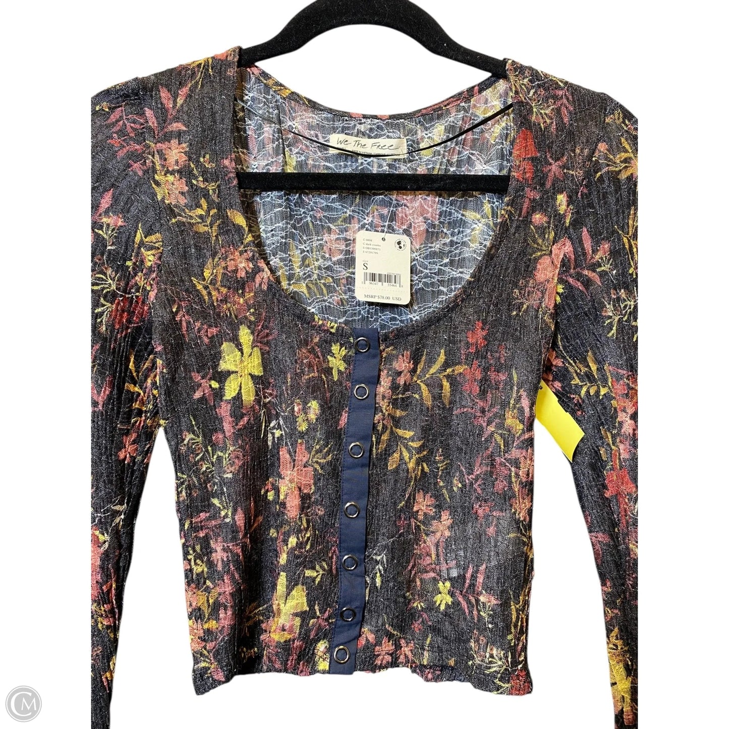 Top Long Sleeve By We The Free In Multi-colored, Size: S