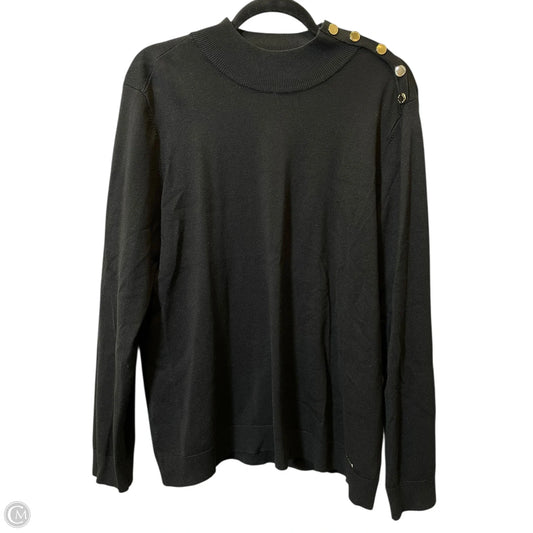 Sweater By Calvin Klein In Black, Size: Xl