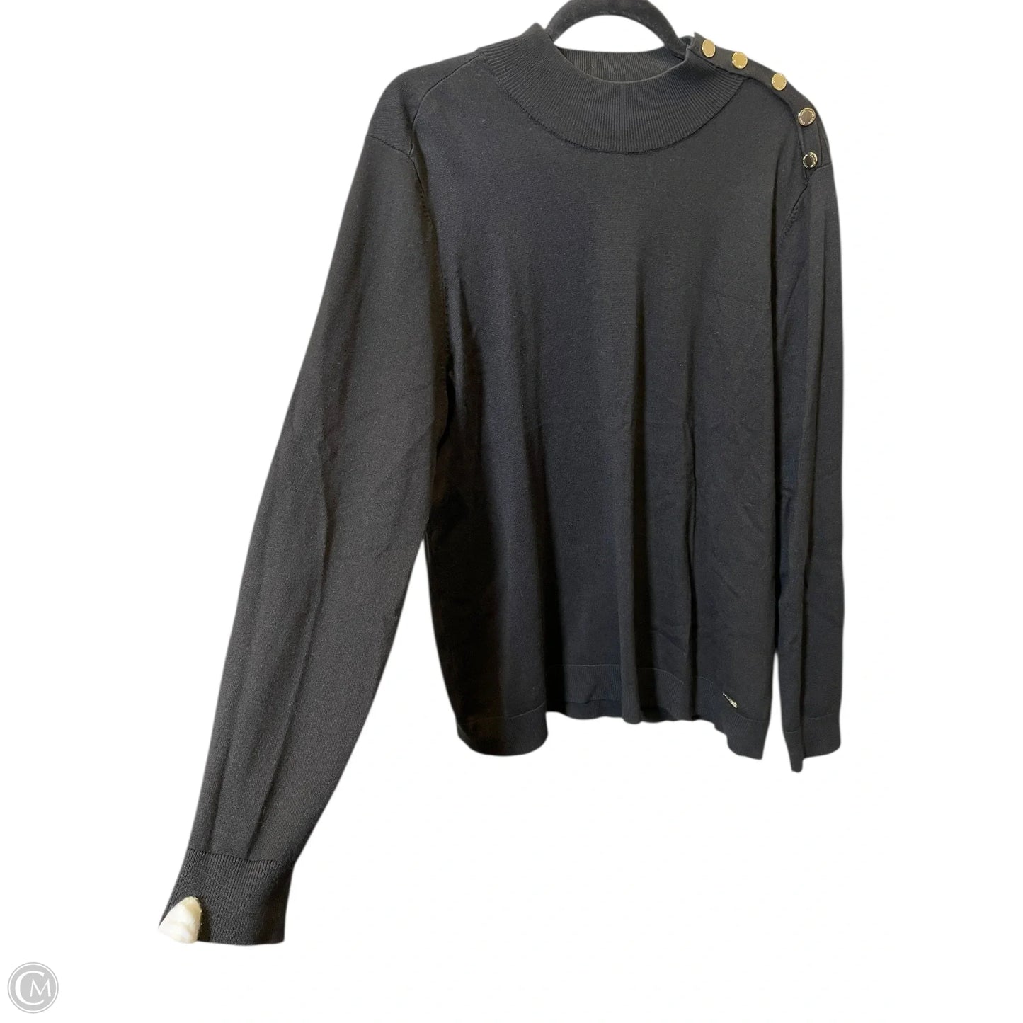 Sweater By Calvin Klein In Black, Size: Xl