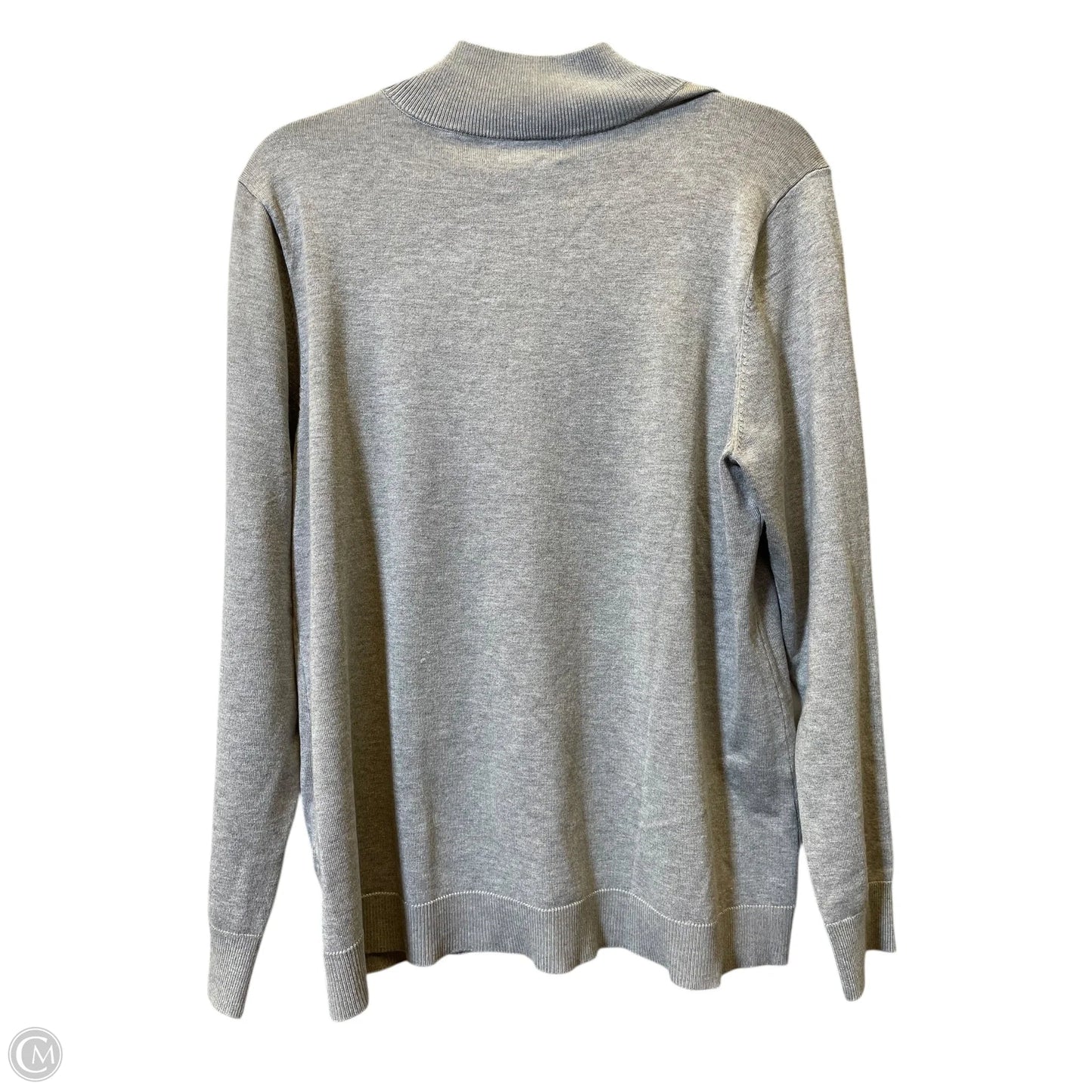 Sweater By Calvin Klein In Grey, Size: Xl
