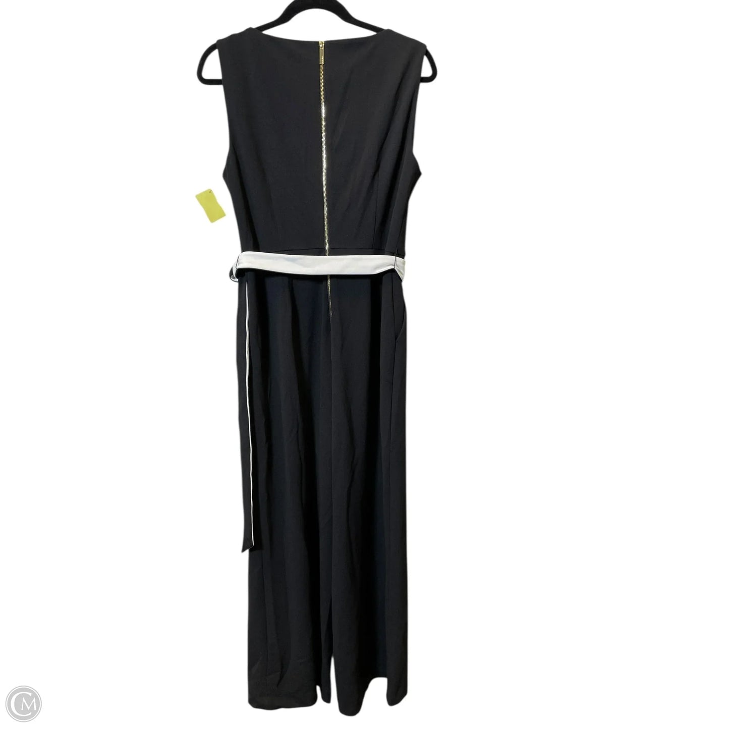 Jumpsuit By Calvin Klein In Black & White, Size: M