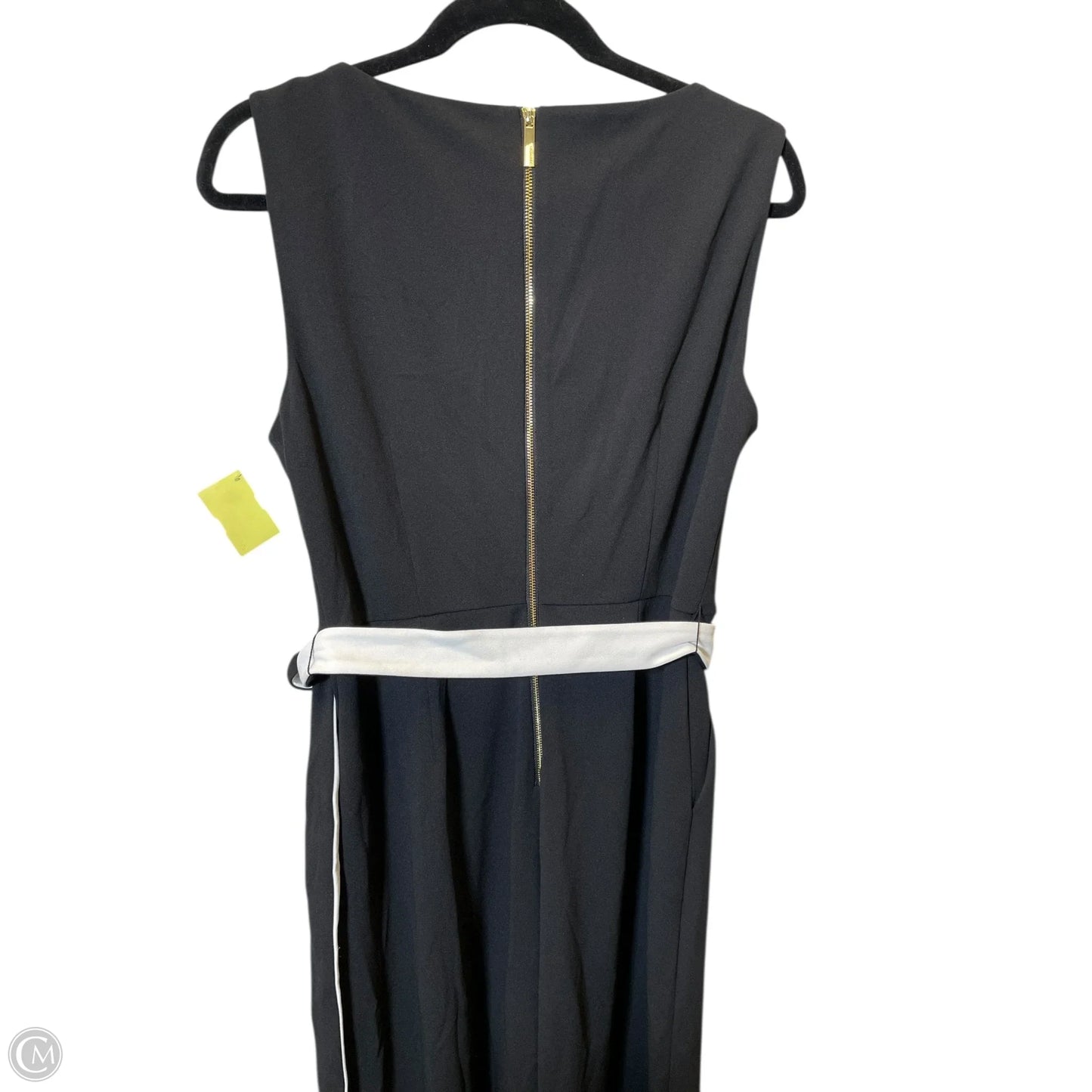 Jumpsuit By Calvin Klein In Black & White, Size: M