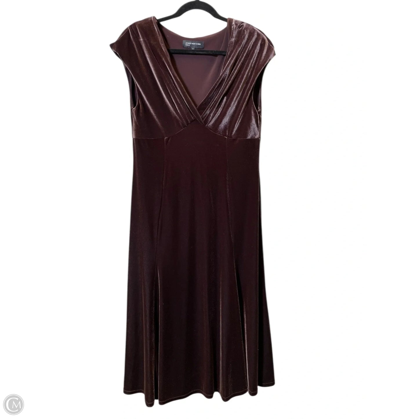 Dress Casual Maxi By Jones New York In Brown, Size: L