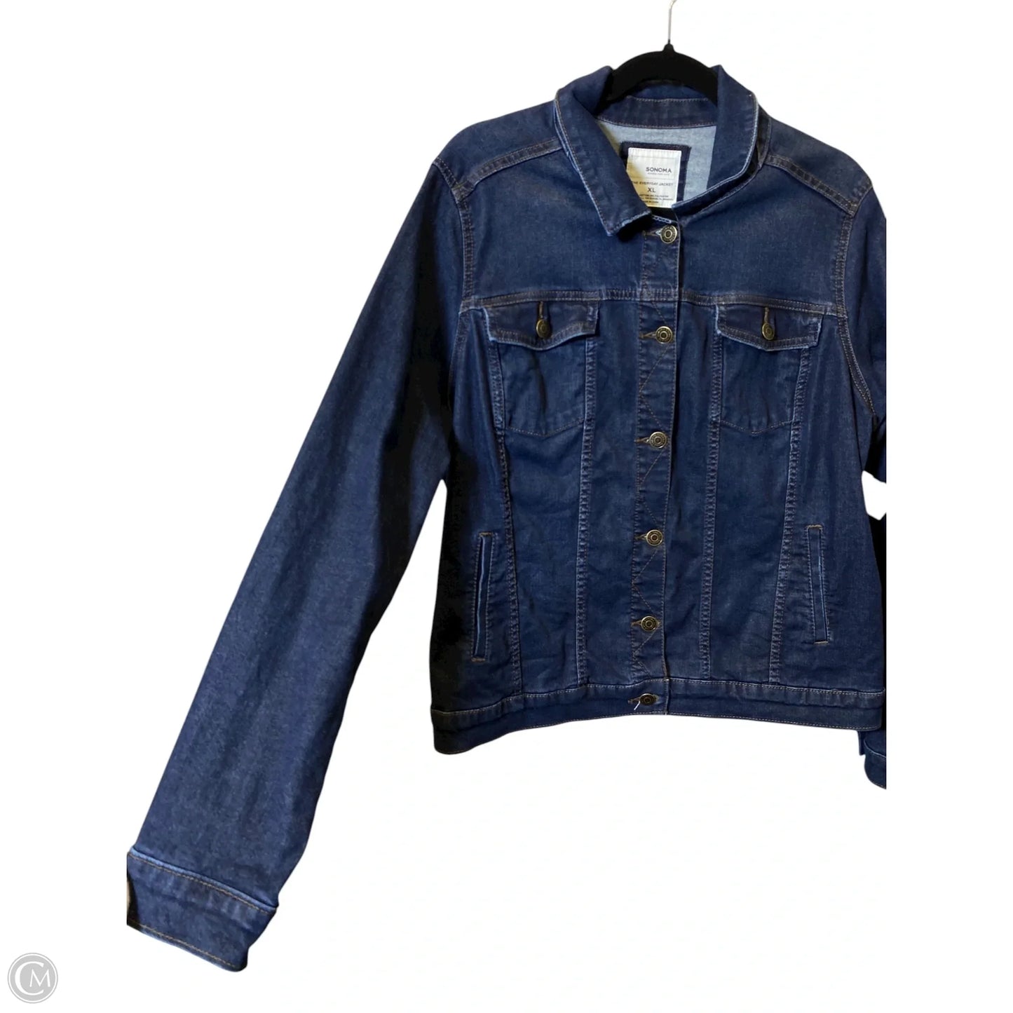 Jacket Denim By Sonoma In Blue, Size: Xl