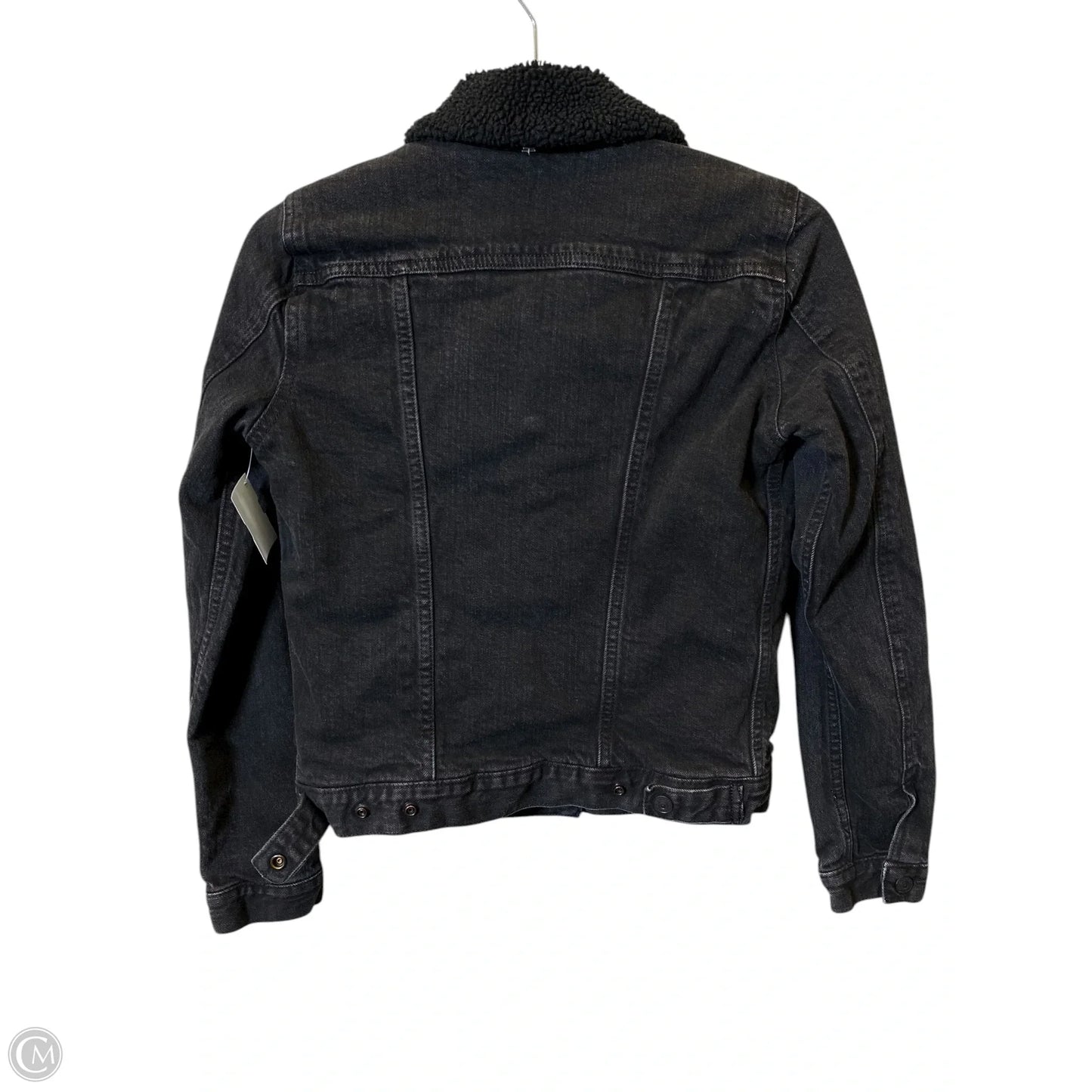 Jacket Denim By Levis In Black, Size: Xs
