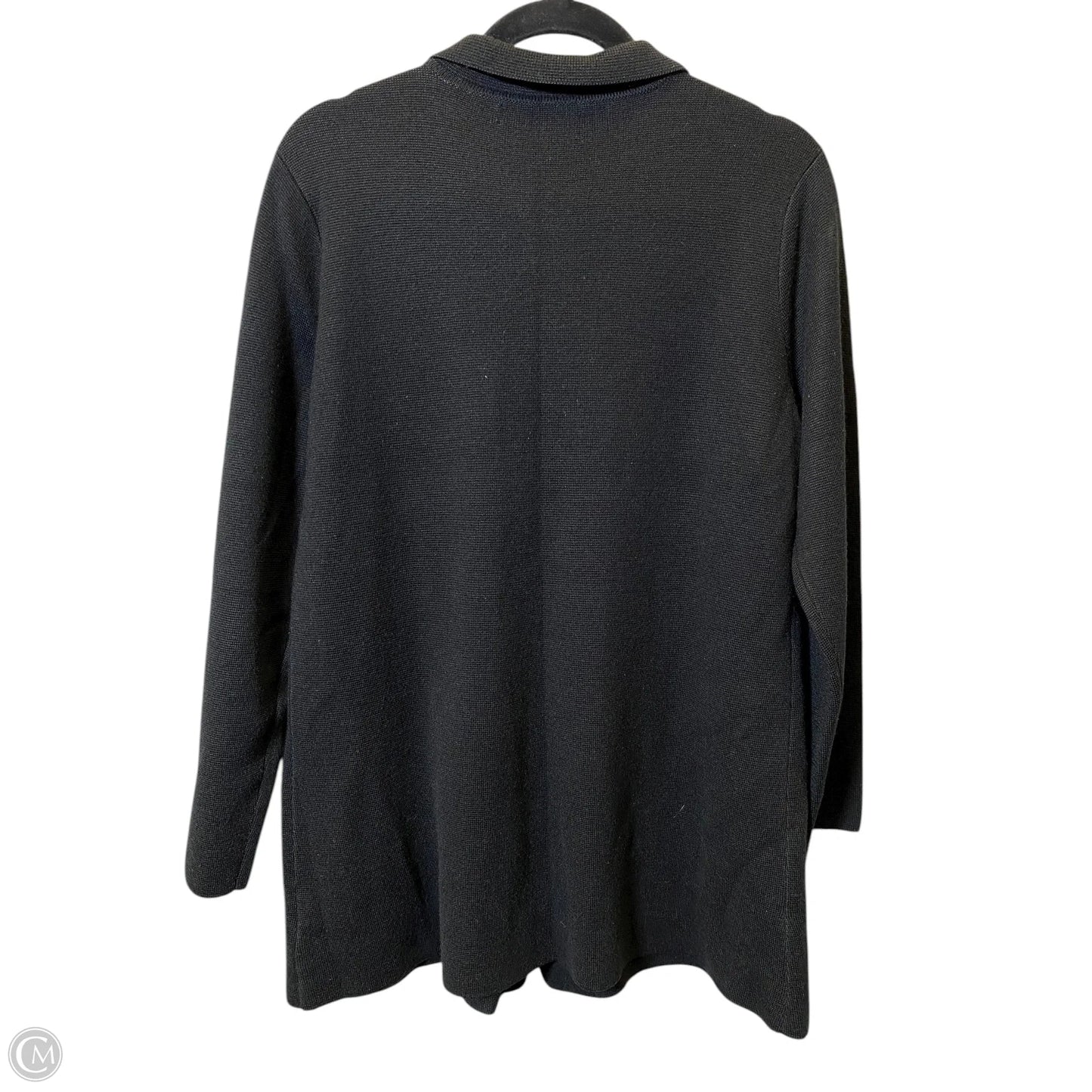 Sweater Cardigan By Kasper In Black, Size: Xl