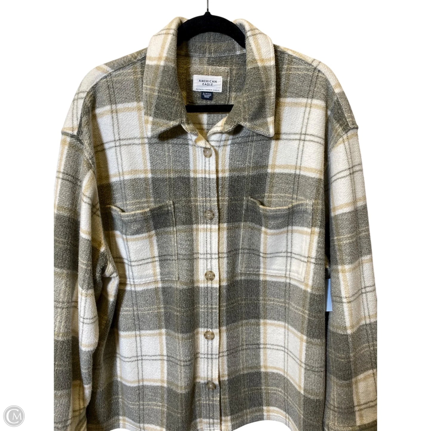 Sweater By American Eagle In Plaid Pattern, Size: Xl