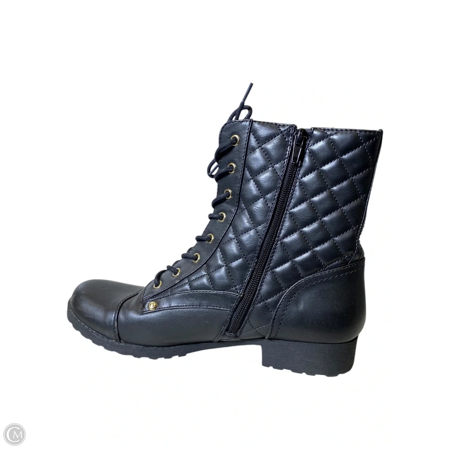 Boots Combat By Guess In Black, Size: 10