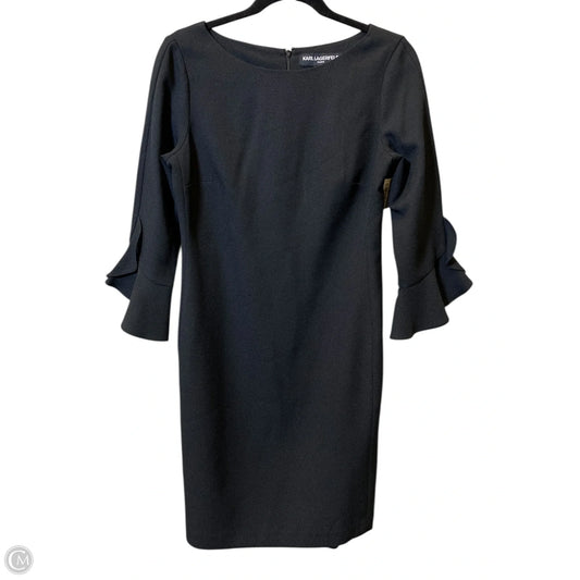 Dress Designer By Karl Lagerfeld In Black, Size: S