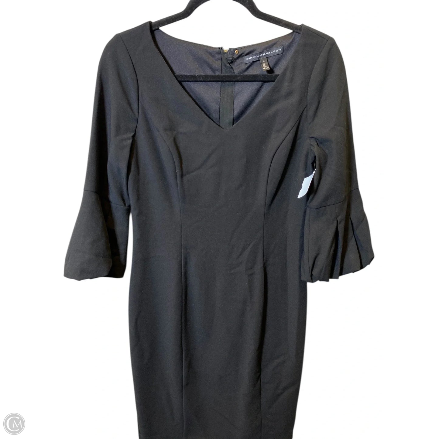 Dress Casual Midi By White House Black Market In Black, Size: S