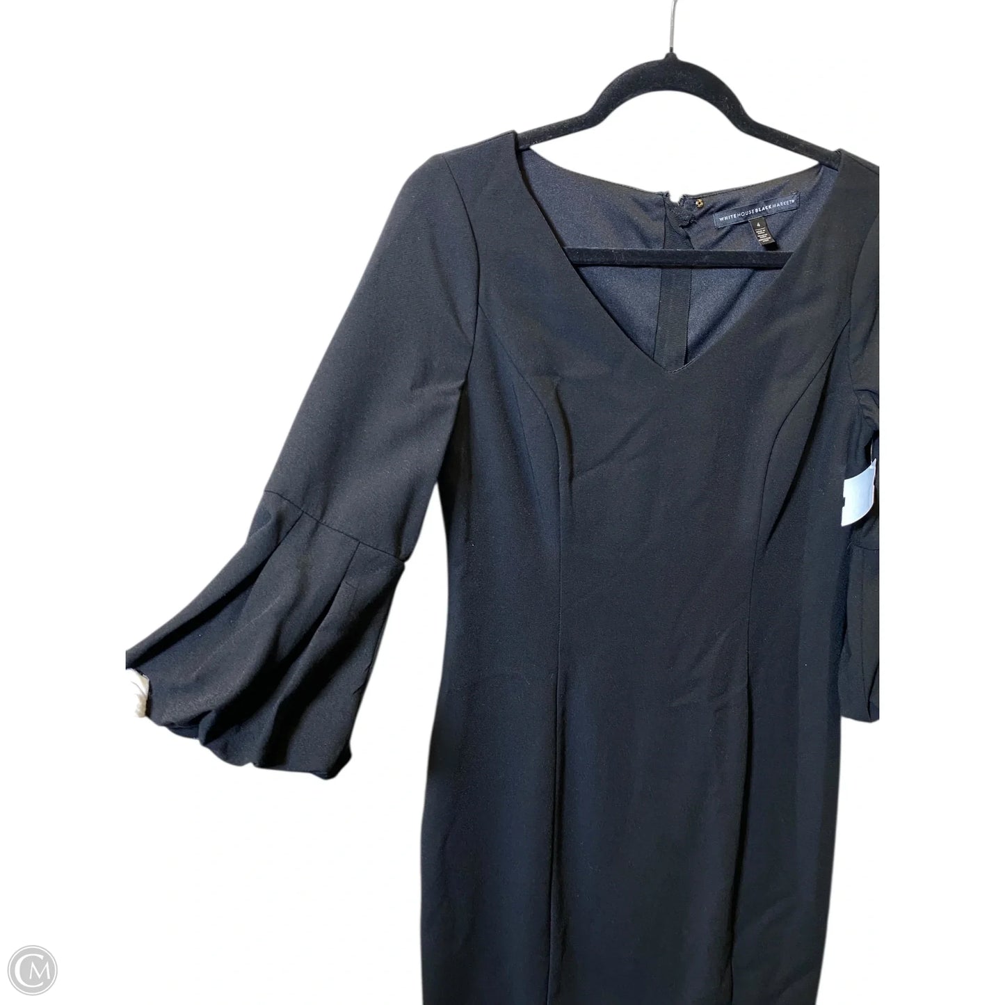 Dress Casual Midi By White House Black Market In Black, Size: S