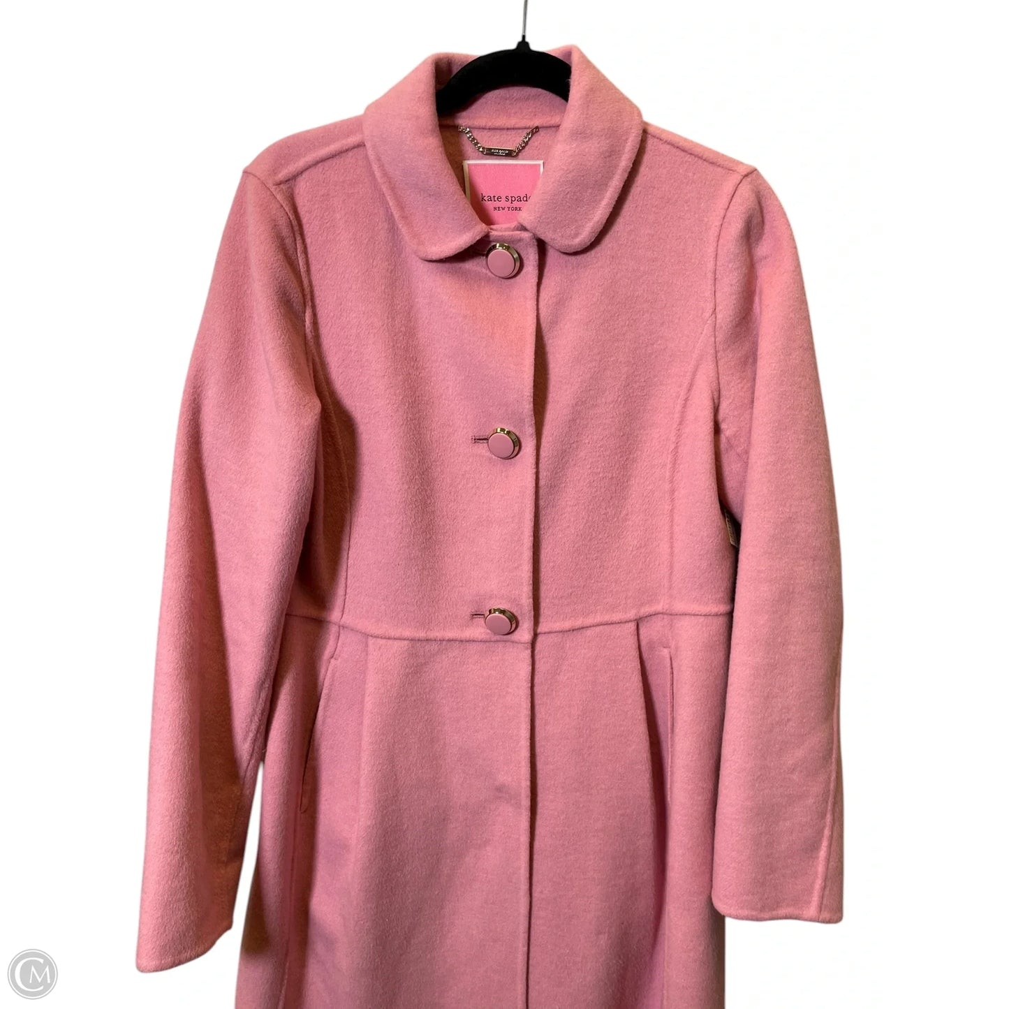 Coat Designer By Kate Spade In Pink, Size: S