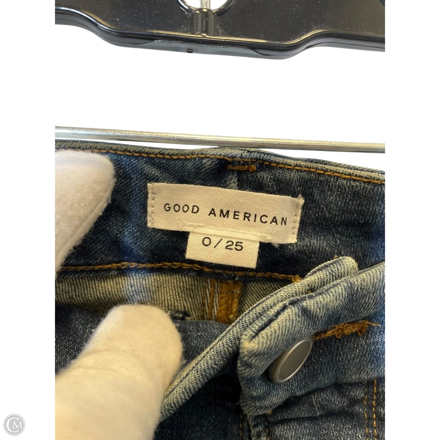 Jeans Boot Cut By Good American In Blue Denim, Size: 0