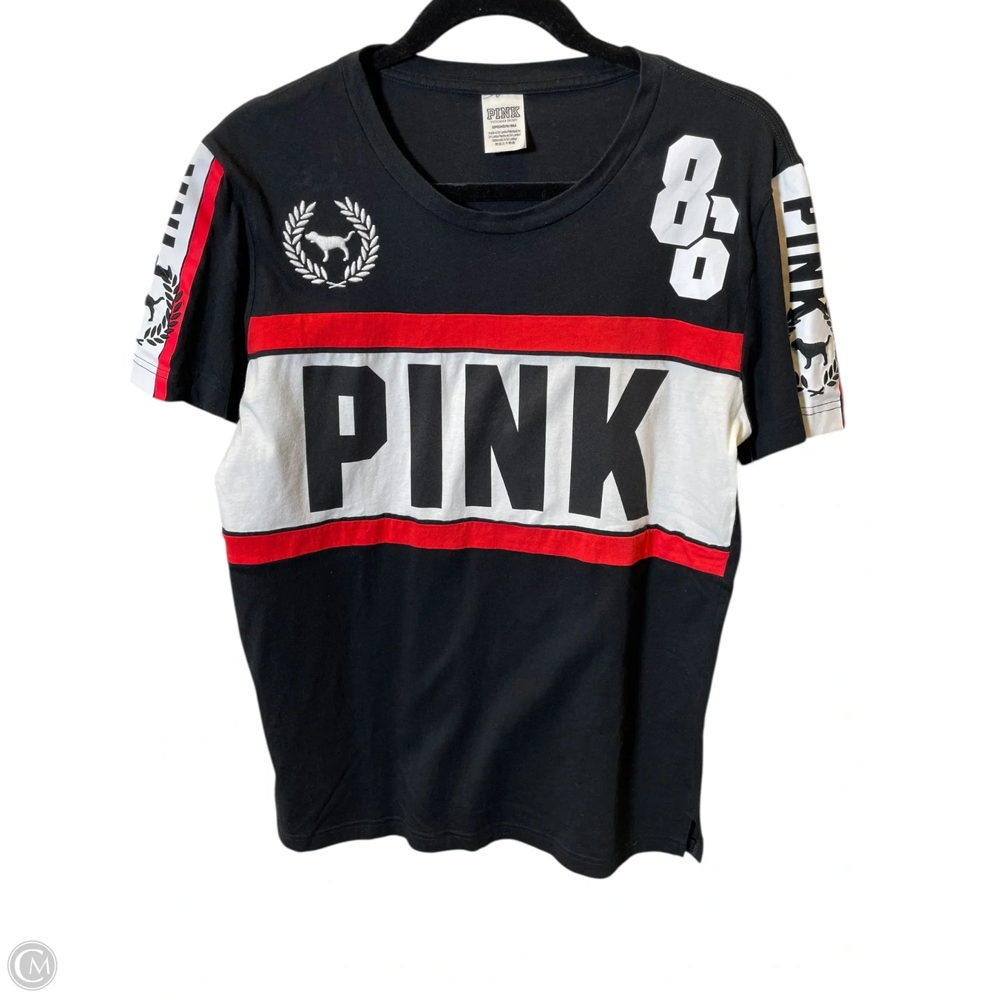 Top Short Sleeve By Pink In Multi-colored, Size: S