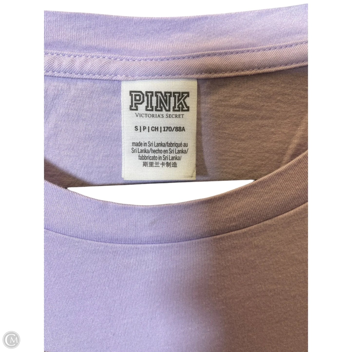 Top Short Sleeve By Pink In Purple, Size: S