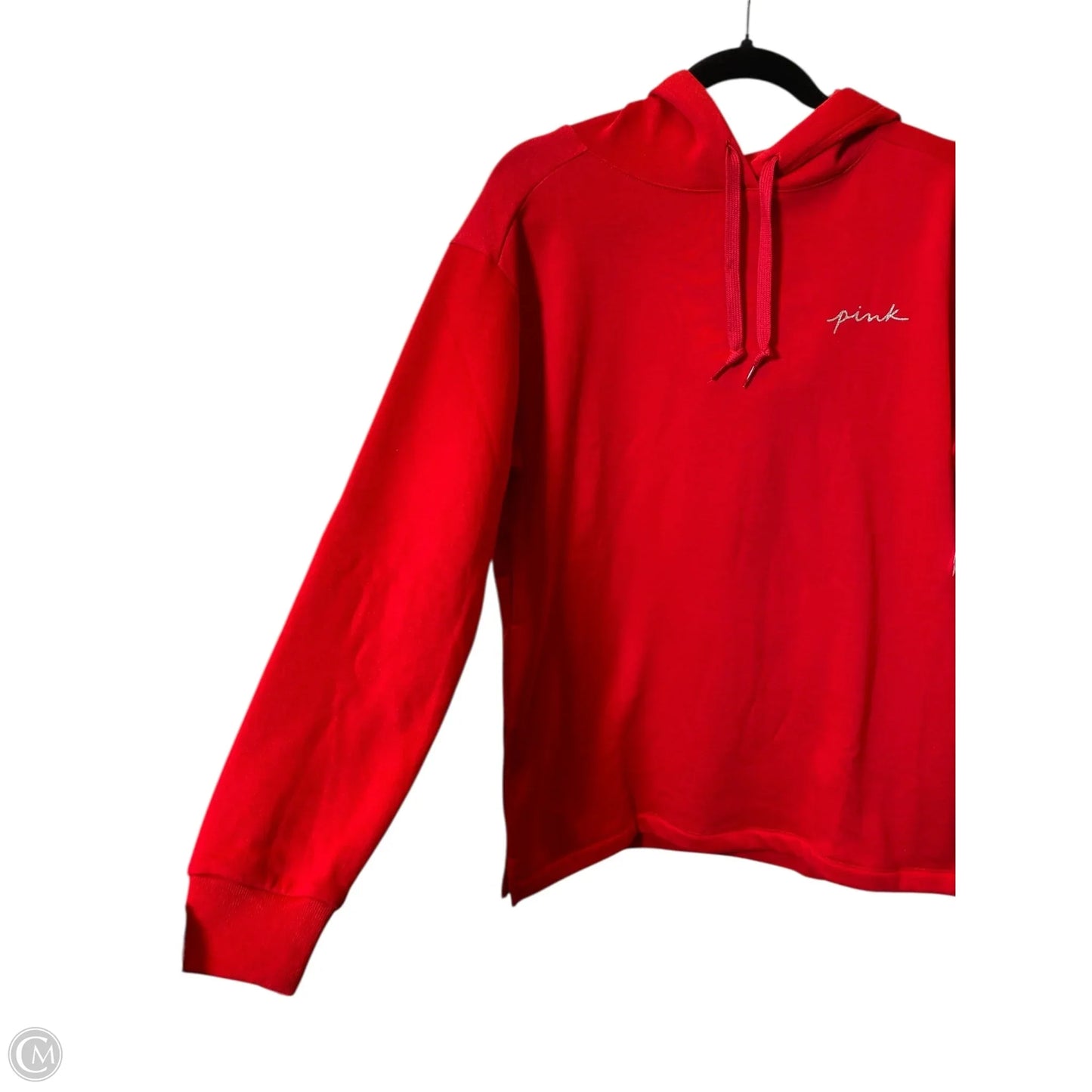 Sweatshirt Hoodie By Pink In Red, Size: S