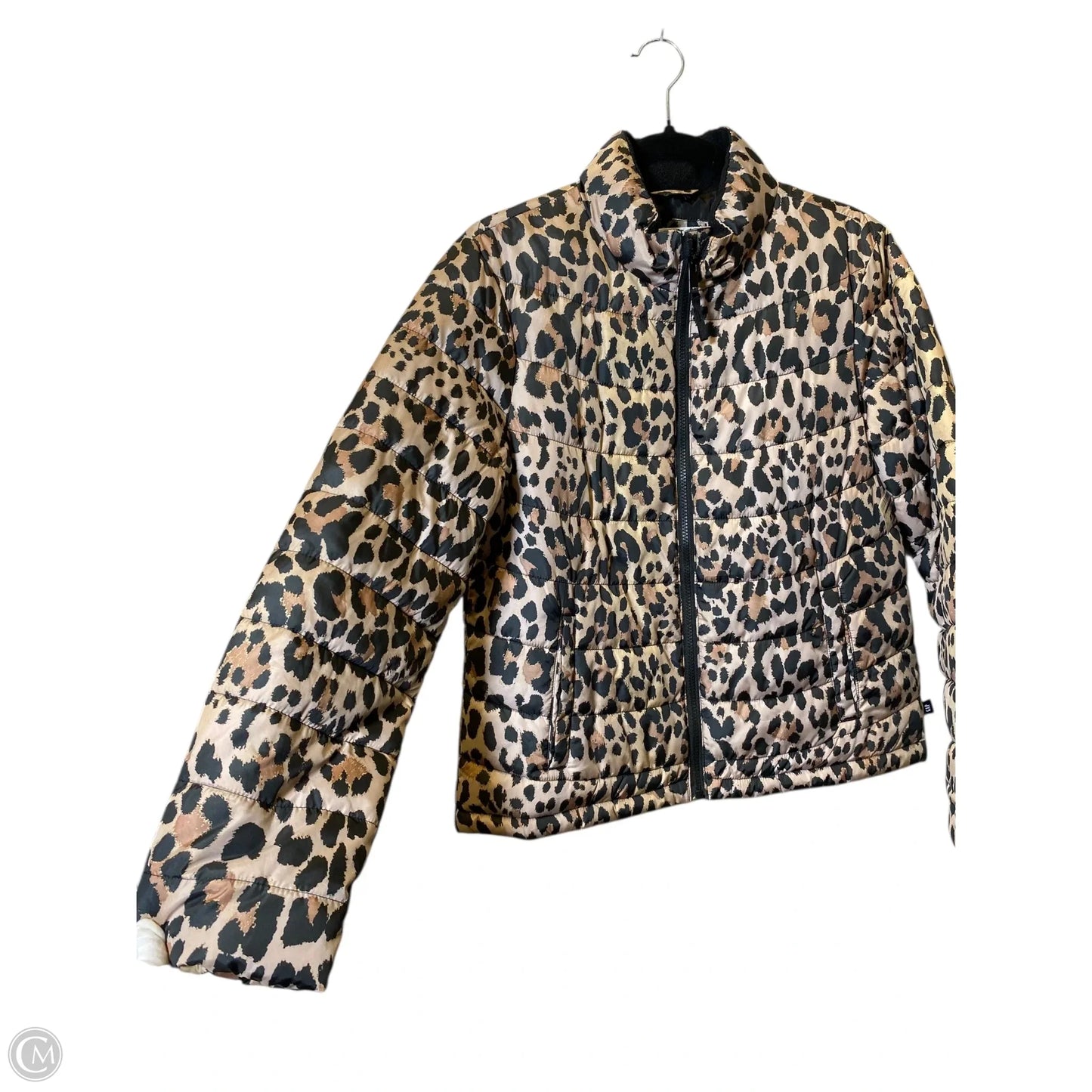 Jacket Puffer & Quilted By Gap In Animal Print, Size: M