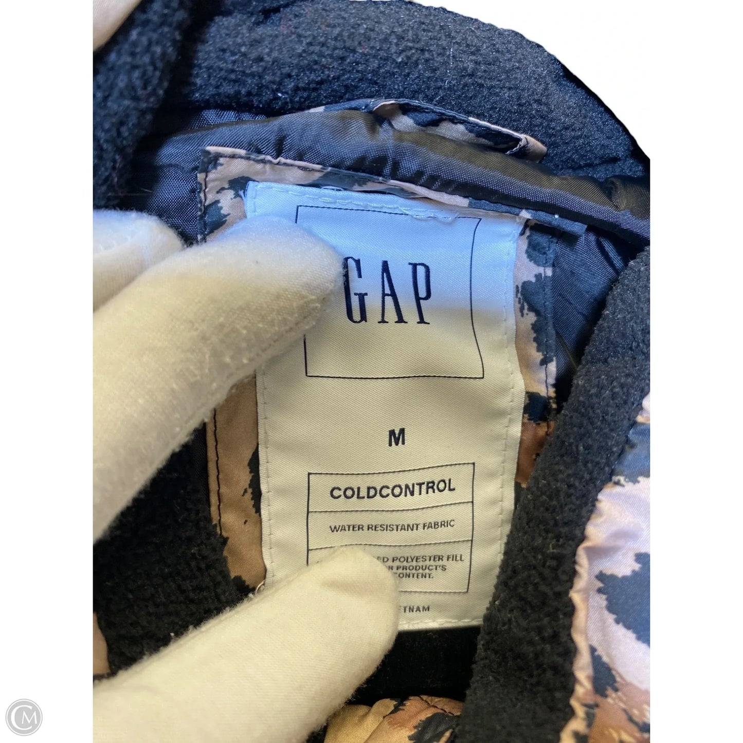 Jacket Puffer & Quilted By Gap In Animal Print, Size: M