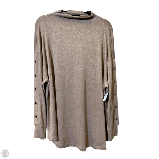 Top Long Sleeve By Lane Bryant In Taupe, Size: 1x