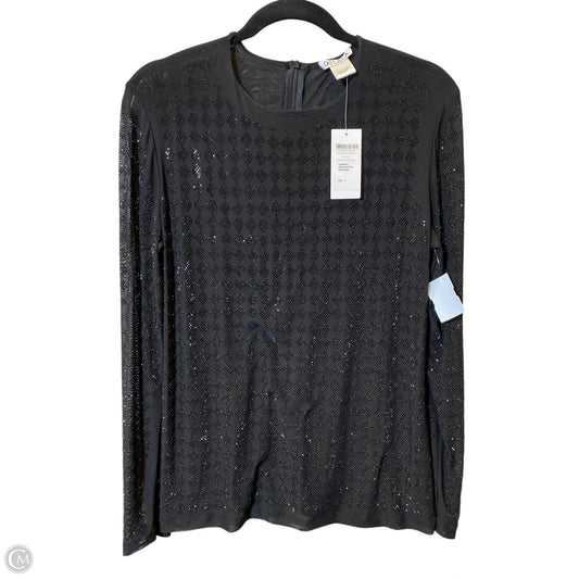 Top Long Sleeve By Clothes Mentor In Black, Size: L