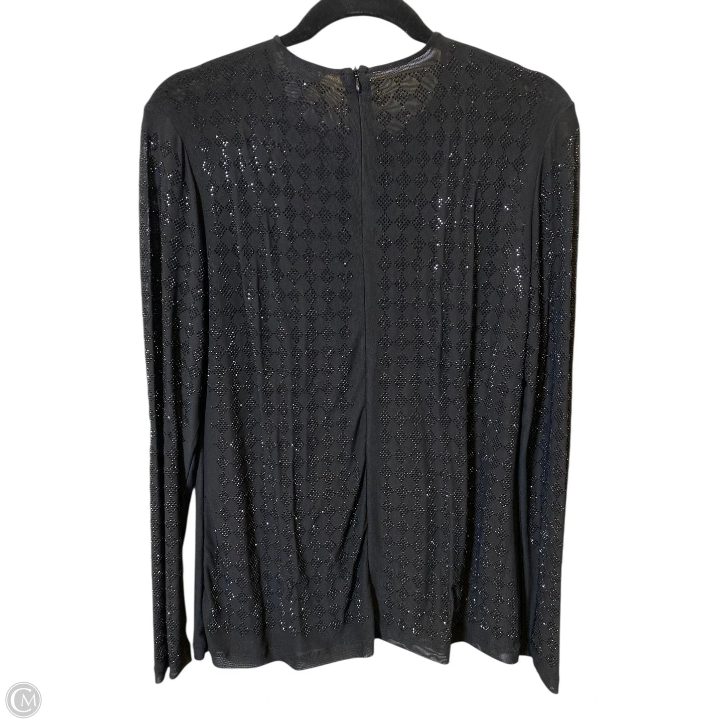 Top Long Sleeve By Clothes Mentor In Black, Size: L