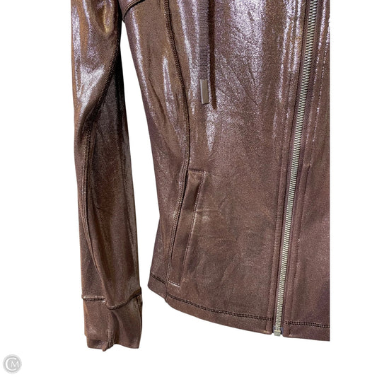 Athletic Jacket By Lululemon In Maroon, Size: 8