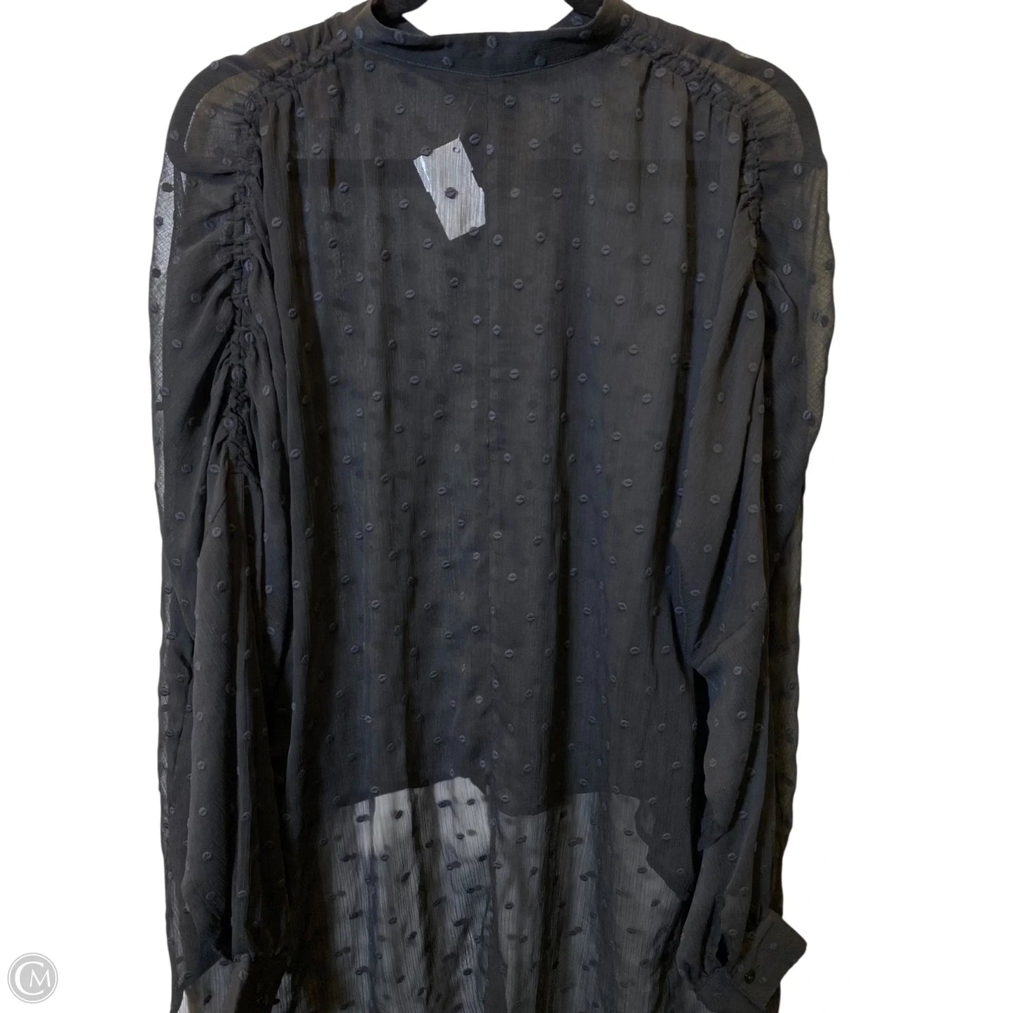 Blouse Long Sleeve By Express In Black, Size: S