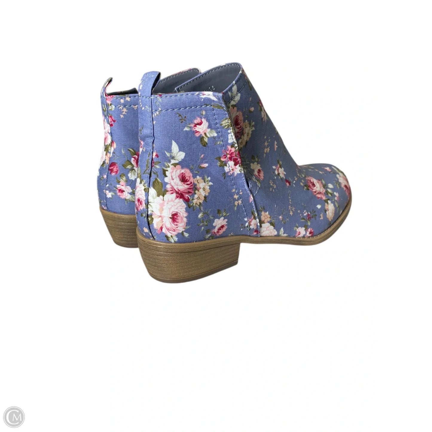 Boots Ankle Heels By Clothes Mentor In Floral Print, Size: 8