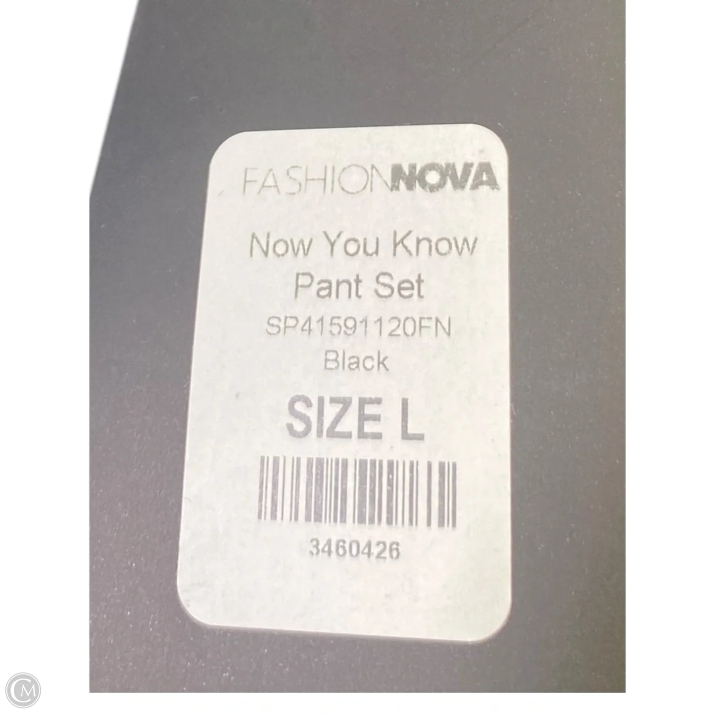 Pants Set 2pc By Fashion Nova In Black, Size: L